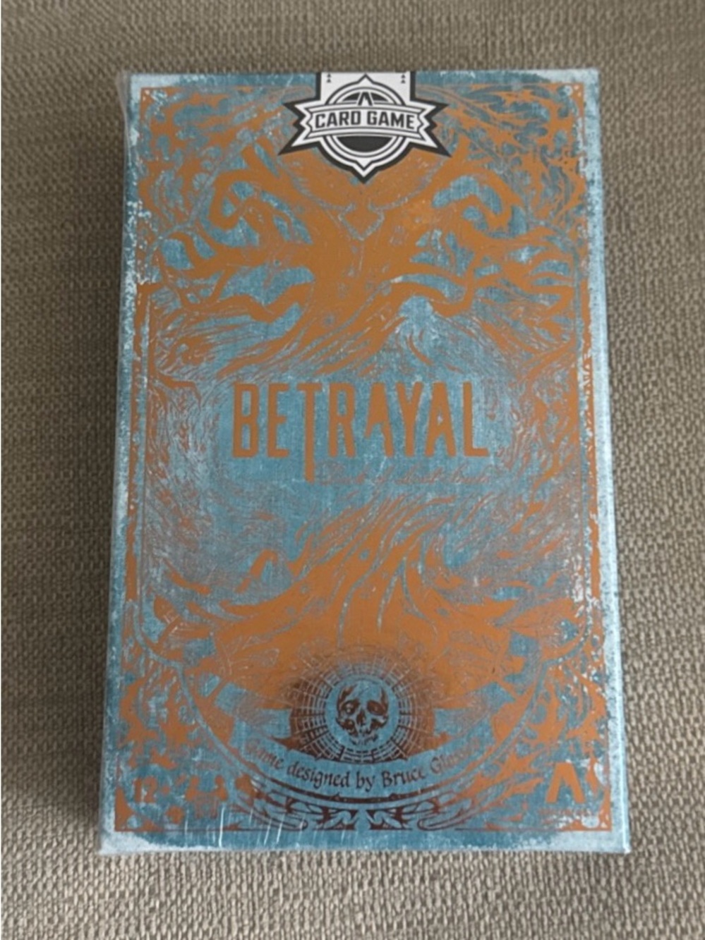 Betrayal: Deck of Lost Souls Card Game - Teal & Copper Decorative Box